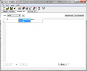 SQLite Database Browser – Name